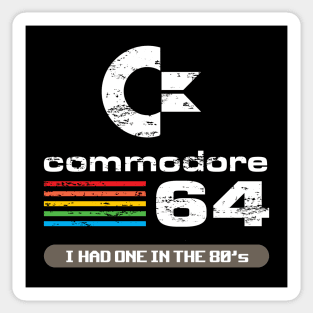 Commodore 64 Retro Design. Sticker